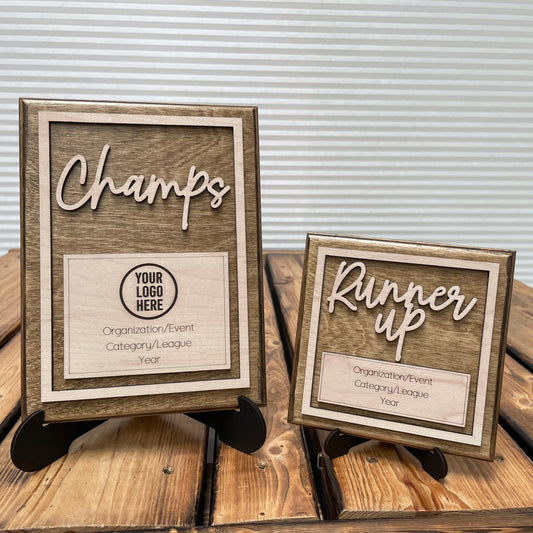 Plaques (Dark Walnut Tone with Maple Accents)