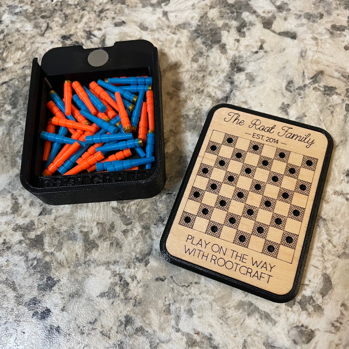 Checkers Mini Board Game