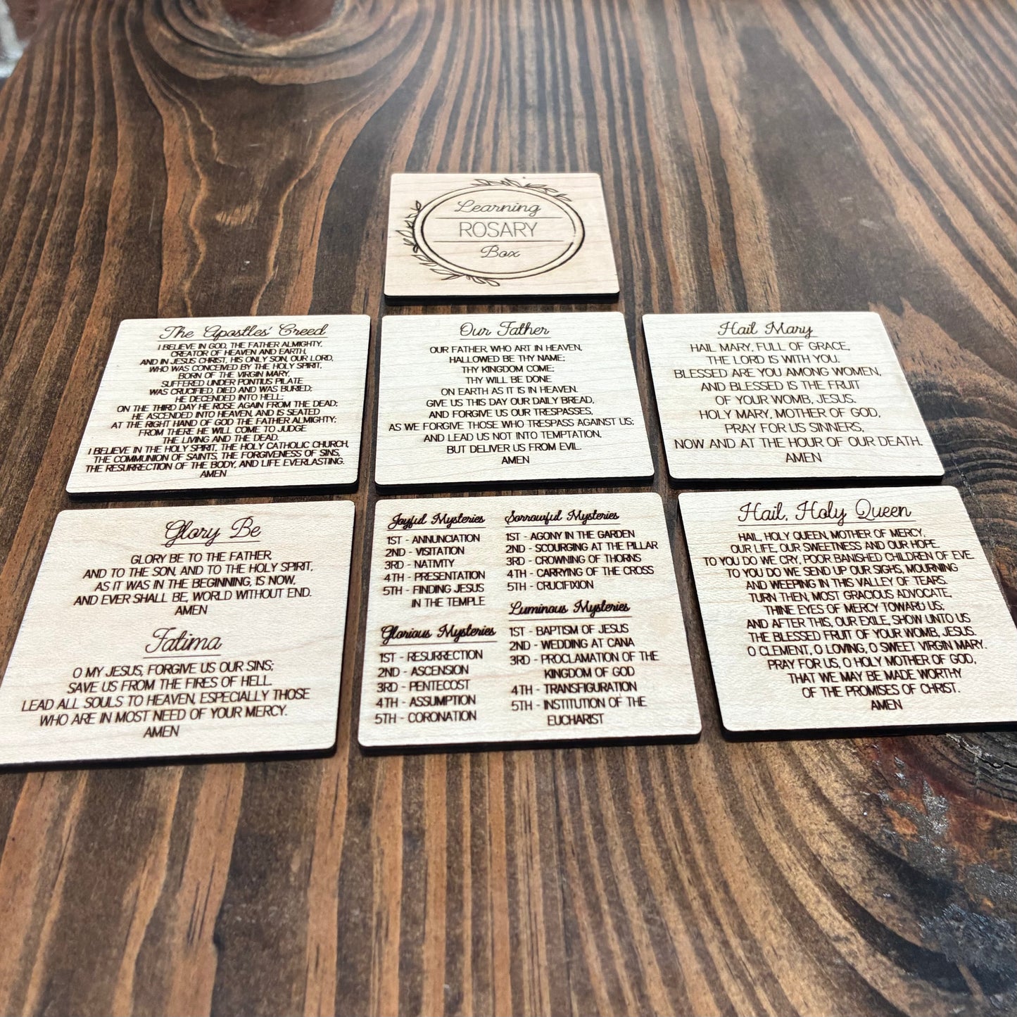 Personalized Learning Rosary Box