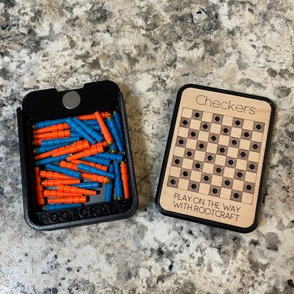 Checkers Mini Board Game